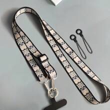 1 Set Bohemian Style Wide Phone Lanyard, Long Detachable Crossbody Strap For Women, High-End Phone Case Hanging Chain