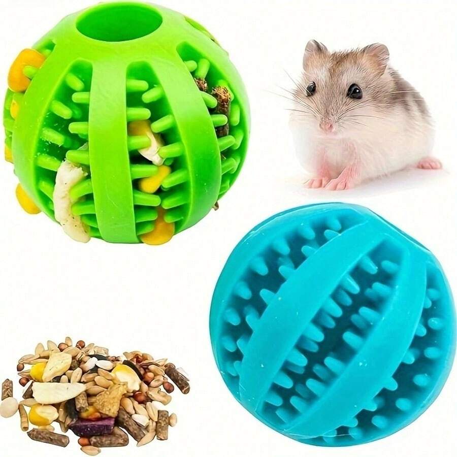 5 Interactive Hamster Food Ball - Tooth And Slow Food Toy, Available In 6 Colors, Suitable For Small Animals Such As Hamsters And Mice To Grind Their Teeth, Clean Their Teeth And Relieve Boredom From High Spring And Summer Vent Emotions Leakage Ball Toy - Multicolor - View 1