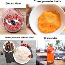 SOKANY Valentine's Day Gift Blender,Blendery,4-In-1 Handheld Blender Set, Including Multi-Function Stick Blender, Whisk, Chopper And Beaker, Suitable For Food Processing & Baby Food Mixing - EU C Type Plug(220-240V) - View 5