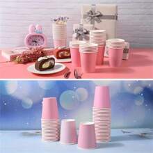 Disposable Paper Cups, Colorful, Craft, Plain, Cute