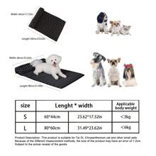 Esterilla para mascotas para dormir, tapete refrescante de verano, cama para gatos y esterilla para perros, adecuado para mascotas medianas y pequeñas, material antideslizante en la parte inferior, resistente a la suciedad y fácil de limpiar.