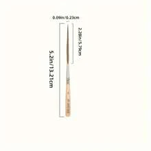 1#-5# Artist's Oil And Acrylic Paint Brush, Long Bristle Outlining Short-Handled Brush, Light-Colored Cow Hair, Extra-Long Round, Metal Connector And High-Quality Wooden Handle, For Oil And Watercolor Gouache Painting, Suitable For Drawing Long Lines, Highly Absorbent (Original Wood Color), Mother's Day, Mom's Gift, Back To School, School Supplies