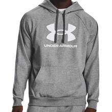 Under Armour Mens UA Rival Fleece Logo Hoodie - Grey - View 1