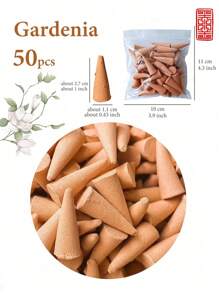50/100pcs, Agarwood Incense Cone, Incense Tower, Home Incense, Air Purification, Meditation, Lavender, Agarwood Sandalwood, Gardenia, Jasmine, Osmanthus, Wormwood, Mixed Pack