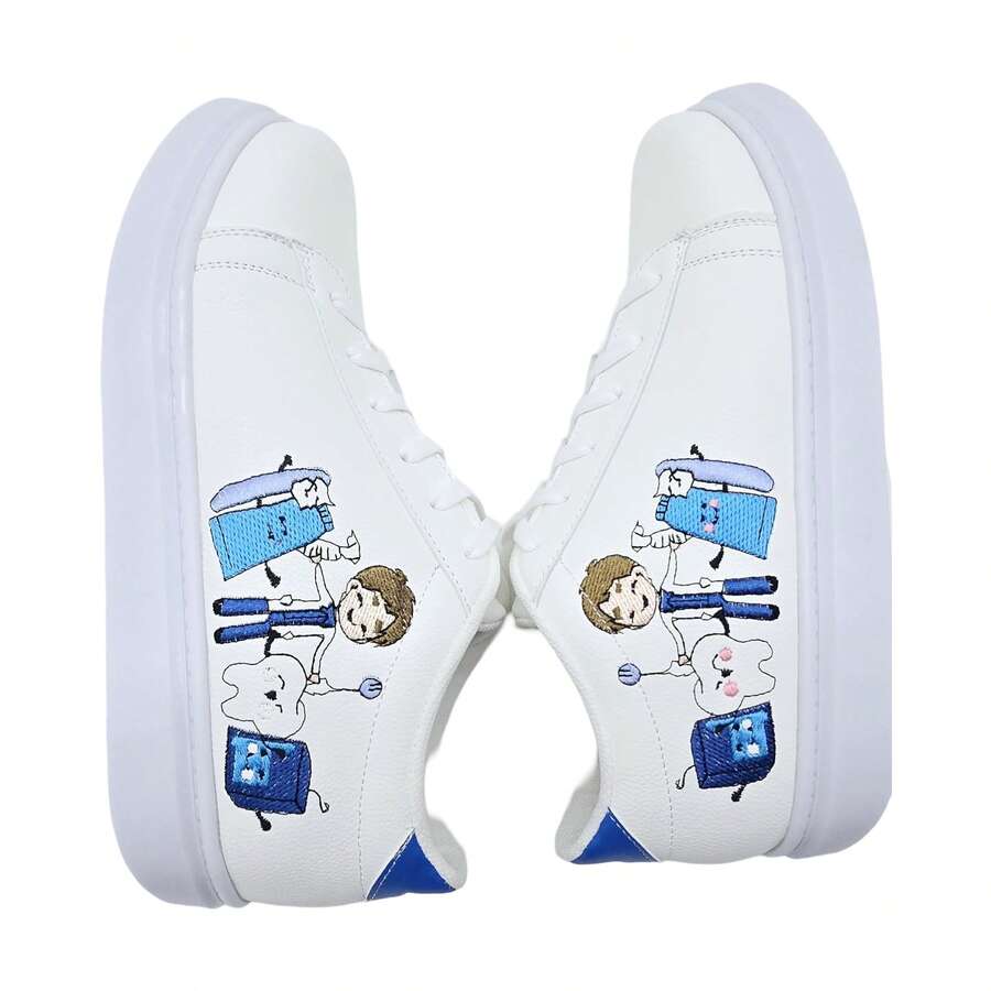 Men Canvas Shoes - White - View 1