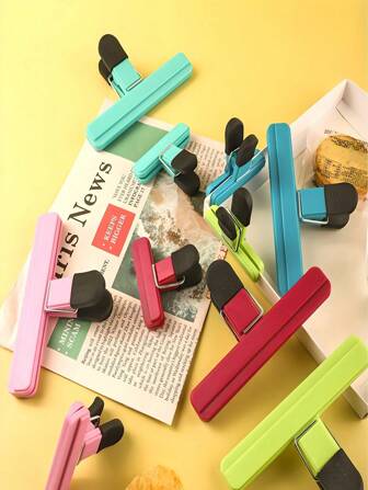 1~9 paquetes de Clips para bolsas de patatas fritas, Clips grandes portátiles para bolsas de patatas fritas, Surtido de tamaños, actualización de apertura ancha para almacenamiento de alimentos con cierre hermético, Accesorios de organización de cocina