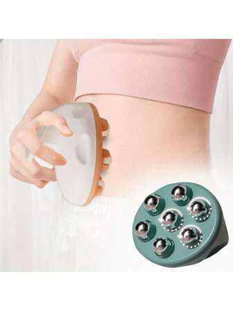 A Seven-Ball Massager With Rolling Wheels For Kneading The Abdomen And Body, A Manual Roller For Arms, Shoulders, Waist, And Thighs.