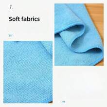 5pcs Microfiber Absorbent Cleaning Cloths, Kitchen, Home, Dish Wash, Car Washing Towels