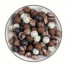 95 pezzi di perline in silicone a tema caffè 3D, perline in silicone all'ingrosso includenti tazza di caffè e perline a forma di sacchetto di caffè, perline in silicone rotonde multicolore da 15mm e perline in silicone rotonde di colore solido, e perline in silicone esagonali da 14mm e perline in silicone a forma di fagiolo da 12mm, per realizzare portachiavi, gioielli per collane, artigianato fai-da-te per quaderni