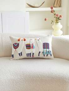 LCUHPCL 1 pièce Housse de coussin décorative tissée à la main, de style marocain coloré, avec des glands brodés. Convient pour le canapé, le salon, la chambre à coucher. Décoration de la maison pour toutes les saisons. - Multicolore - Voir 10