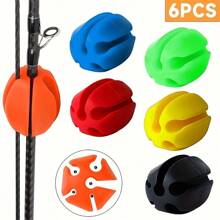 6pcs Silicone Non-Slip Curtain Rod Clips, Multi-Purpose Rod Holders