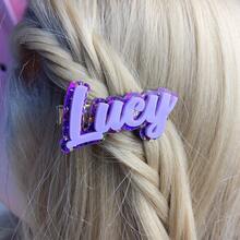 [Custom] Handmade Hair Clips, Customizable Acrylic Hair Clips, Can Engrave Name/Text/Number, Cute Hair Accessories, Personalized Birthday Hair Decor, Shiny Sequins, Colorful, Ideal Gift For Best Friends - Multicolor - View 13