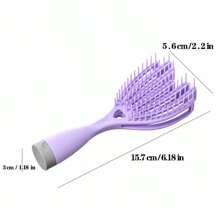 1 pettine lungo in materiale plastico durevole, spazzola per capelli, spazzola arricciante, portatile e leggero per capelli lunghi da donna, può pettinare e massaggiare il cuoio capelluto, adatto per capelli asciutti e bagnati, gratuito