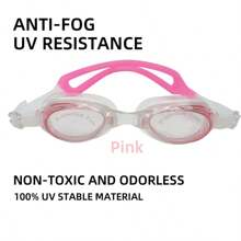 [1pc] Adult Swimming Goggles - High Definition Anti-Fog + UV Protection, Essential For Swimming Competition And Training, Suitable For Men And Women, Romantic Swimming On Valentine's Day, Large Frame Waterproof, Must-Have Tool For Learning To Swim