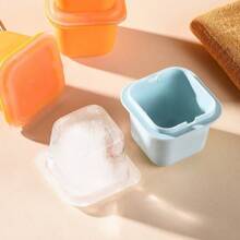 Easy Release Ice Cube Tray, Fridge Standalone DIY Homemade Baby Food Ice Popsicle Mold Ice Cream Maker Plastic Ice Box