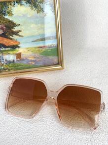 1 pieza Gafas de moda con montura cuadrada vintage para mujer