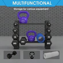 Dumbbell Rack Home Gym Weight Rack Dumbbell Storage Rack Multi-Layer Weights Holder - 1 - View 5