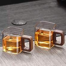 12/6/4/2pcs 150ml Elegant Cute Heat-Resistant Transparent Glass Cups, Tea Cups, Espresso Glasses, Chinese Kung Fu Tea Cups, Cup Sets, Suitable For Home, Party, Cafe, Wedding, Office, Mother's Day As Gracious Gifts - Clear - View 8