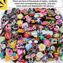 30/50/100/200pcs Non-Repeating Shoe Charms Assorted Cute Designs For Shoe, DIY Accessories For Men Women, Shoe Decorations Gift Set, Random Mix Shoe Clips (Multipack)
