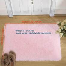 1 Pc Soft Modern Indoor And Outdoor Plush Pink/Grass Green/Camel Carpet For Bedroom Living Room Dormitory Kids Room Home Decoration Non-Slip Polyester Fiber Comfortable Kids Room Decoration Floor Carpet