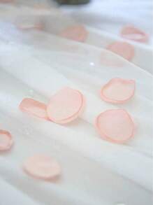 50/100/300/500/1000 piezas Pétalos de rosa de seda blancos artificiales, pétalos de rosa falsos, pétalos de flor artificial para decoración de bodas, propuestas, pasillos, duchas nupciales, decoración de mesa