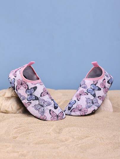 1 Pair Kids Outdoor Sports Casual Fashion Anti-Slip Breathable Cartoon Pattern Sandals, Boys/Girls Beach/Aqua Shoes, Dinosaur/Unicorn