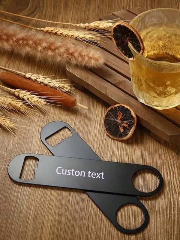 Personalized DIY Custom Stainless Steel Bottle Opener, Suitable For Kitchens, Bars, Restaurants, Outdoor Camping, Holiday Souvenir Gifts For Family And Friends