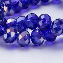 4mm, 6mm, 8mm Cuentas de cristal facetadas planas de color verde oscuro AB, cuentas de vidrio en forma de rueda para joyería, pulsera, collar y manualidades