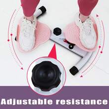 Exercise Twist Plate Twist Waist Plate, Aerobic Waist Twist Plate With Circular Resistance Belt, Waist Trainer, Pink And Purple, 20.87 Inches, Valentine's Day Gift - Pink - View 2