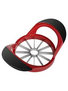 1pc Apple Slicer, Stainless Steel Upgraded 12-Blade Sharp Apple Slicer Large Size, Ergonomic Plastic Handle Non-Slip Easy To Hold, Kitchen Fruit Separator Rust-Proof And Easy To Clean Red(20cm)