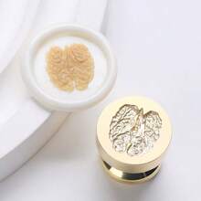 1 件新款可爱系列蜡封印章，27 种图案选择 - 蔬菜/水果/植物/动物，压花实心黄铜，适用于 DIY 贺卡、信封、邀请函和密封装饰、返校、学校用品