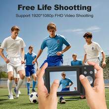 4MP 1080P 数码相机，16 倍变焦，LCD 显示屏和 32GB 存储卡 - 紧凑设计，适合摄影和摄像，适合学生和创意人士，学生摄影装备 | 紧凑型数码相机 | 便携式设计，迷你相机，圣诞节、万圣节、感恩节礼物，生日礼物