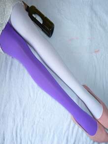 1 Pair Dual Color Pantyhose For Women, Sculpting, Slimming Leggings, Striped Tights, Sexy European Style
