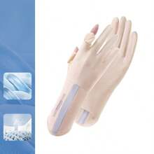 1 szt. Wiosenne/letnie lekkie rękawiczki chroniące przed słońcem, anty-UV, bezpalcowe, z ekranem dotykowym, do jazdy na rowerze, na zewnątrz, oddychające, średniej długości, lodowate, chłodne i cienkie