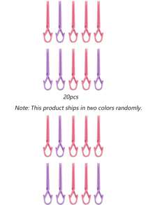 5pcs/10pcs/15pcs/20pcs Color Random Shaping Clip Tool Nail Overflow Meat Bag Clip Positioning Phototherapy Glue Nail Art Away From Overflow Prevention Auxiliary Tools