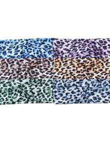 1/6pcs Elastane Fashion Leopard Print Yoga Headband - Wide Knot Sports Sweatband For Normal Hair Vintage Style Soft Stretchy Non-Slip Moisture-Wicking Leopard Print Headbands For Women - Stylish Sports Accessories For Running, Cycling, Gym