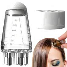 1pc Mini Hair Oil Bottle/Serum Applicator | Zoned Care + Silicone Massage | 2-In-1 Haircare Tool For Home & Travel | Leakproof Detachable Design For Essential Oils/Hair Serums