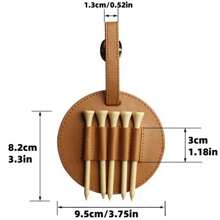 1 pièce Sac personnalisé pour tees de golf, disponible en 4 couleurs : marron, noir. Un cadeau idéal pour les golfeurs, maris, pères. Cadeau unique pour anniversaire, Nouvel An chinois, Saint-Valentin