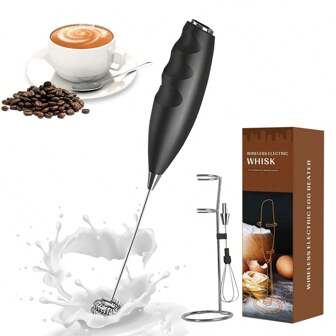 1 件电动打蛋器、手持电动搅拌器、奶茶咖啡搅拌器、牛奶搅拌器（不含电池）