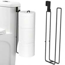 1pc No-Drill Toilet Paper Holder, Iron Bathroom Paper Towel/Tissue Rack, Towel Hanger, No Wall Drilling Needed, Suitable For Kitchen And Bathroom Organization, Bathroom Storage Bathroom Accessories Back To School