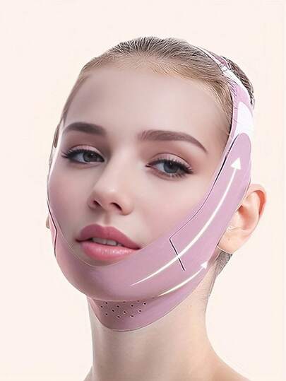 1pc Women Purple Face Bandage Sleeping Mask, Suitable For Daily Wear