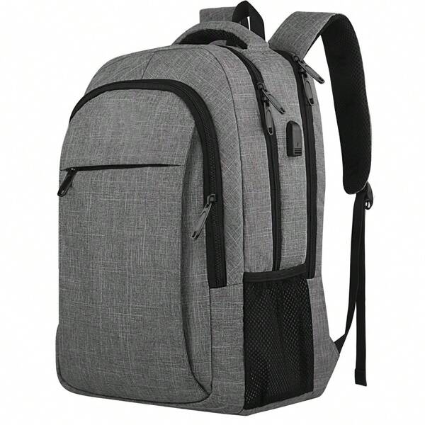 Mochila de viaje para computadora portátil, mochila escolar extra grande de 17 pulgadas para adolescentes niños y niñas, mochila impermeable negra para mujer, bolsa de computadora resistente para hombres de negocios con puerto de carga USB, regalos