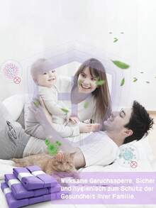 婴儿通用尿布桶替换袋，紫色，多种数量可选 - 紫色 - 查看 3