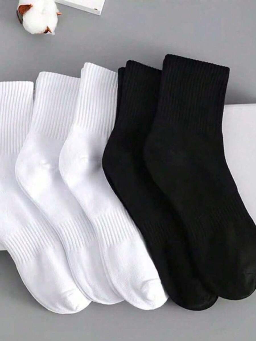 Kit 6,12 e 24 Pares De Meia Masculina Cano Alto 40-46 Unissex - Messi