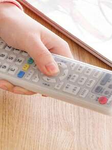 1PC Home TV Transparent Remote Control Cover Silicone Protective Cover Air Conditioning Remote Control Storage Shell Waterproof Dust Cover Insulation,Galentines,Puppy,Carnival,Party Decorations - Multicolor - View 4