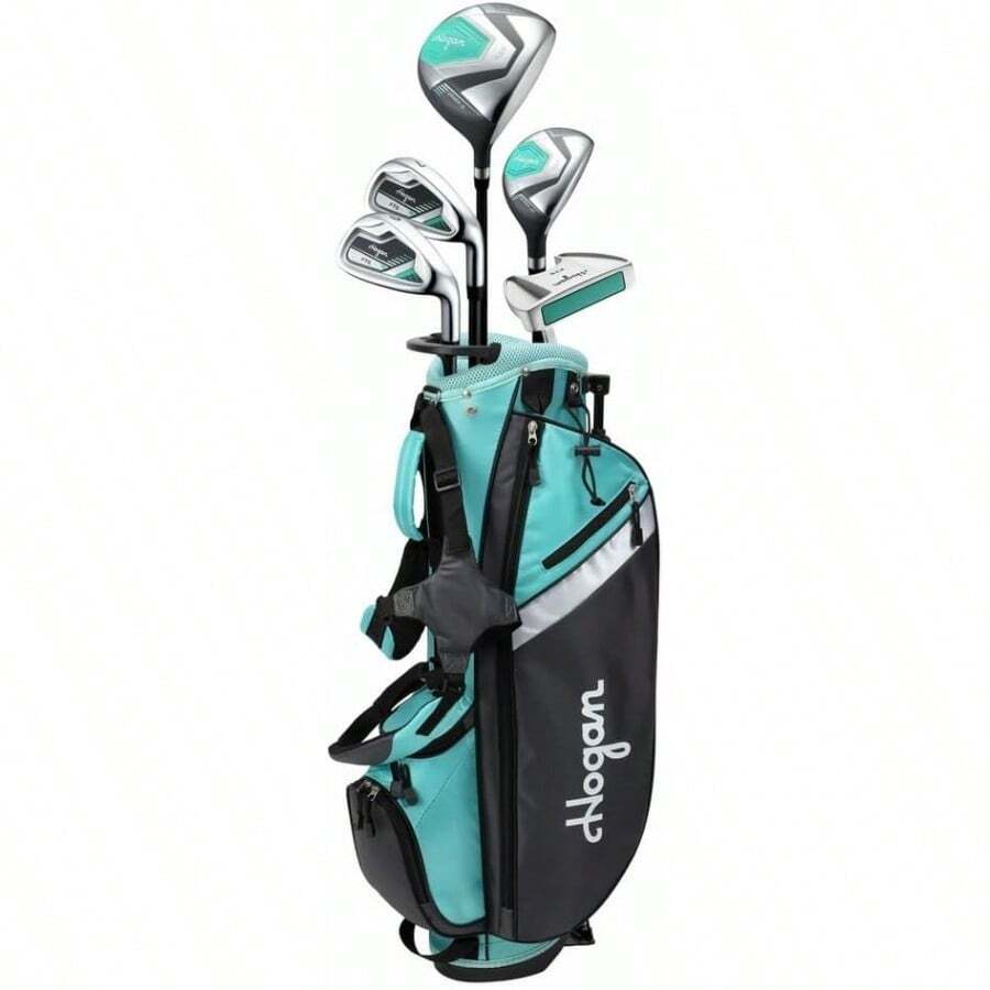 Hogan Golf FTS Junior Girls Golf Clubs Set With Bag - Teal - View 1