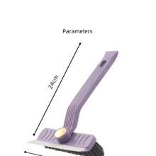 Multifunctional Rotating Hard Bristle Tile & Crevice Cleaning Brush, 2-In-1 Bathroom Tile, Window, Wall, Floor Scrub Brush