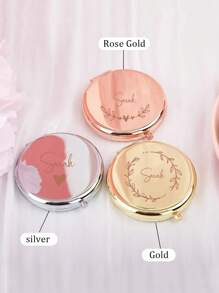 1pc Custom Name Compact Pocket Makeup Folding Mirror Graduation Gift Sister Friends Bridesmaid Party Gift Birthday Gift Christmas Gift ,Waterproof,Compact Exquisite,Stylish,Fashionable,Modern,Contracted Custom,Personalized,Unique Ideal Gifts For Him Her,Boyfriend,Girlfriend,Dad,Mom,Family,Friends For Anniversaries,Multi-Functional,Ornamental,Letter,Solid Color,Exquisite,Stylish,Vintage,Modern,Colorful,Leisure,Basics,Casual,Soft,Unique,Customized,Personalized,Custom,Ideal Gifts For Her,Girlfriend,Her,Grandparents,Family,Boyfriend,Friends