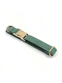 Corduroy Pet Collar/Dog Collar With Adjustable Zinc Alloy Buckle, Suitable For Large, Medium And Small Pets. Made Of Soft And Comfortable Corduroy Material, Gentle On Sensitive Skin And Suitable For Long-Term Wear.