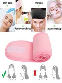 Fascia per capelli regolabile da donna per trattamenti spa e viso, turbante in morbido asciugamano per il lavaggio del viso, accessori per capelli da trucco